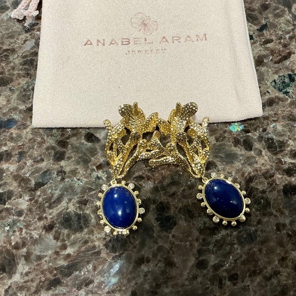 Anabel Aram KelpWith Lapis Drop Earrings - Picture 4 of 5